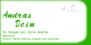 andras deim business card